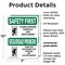 Signmission Safety Culture Sign, 7 in Width, Plastic, Rectangle, Bilingual OS-2PACK-SF-P-710-L-10755 - alternate 5